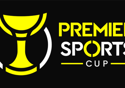 Premier Sports Cup trophy logo, the Scottish League Cup sponsor branding