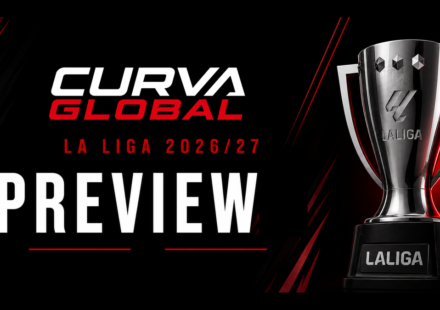 La Liga 2026/27 season preview graphic with trophy - 5 storylines to watch this season on CurvaGlobal
