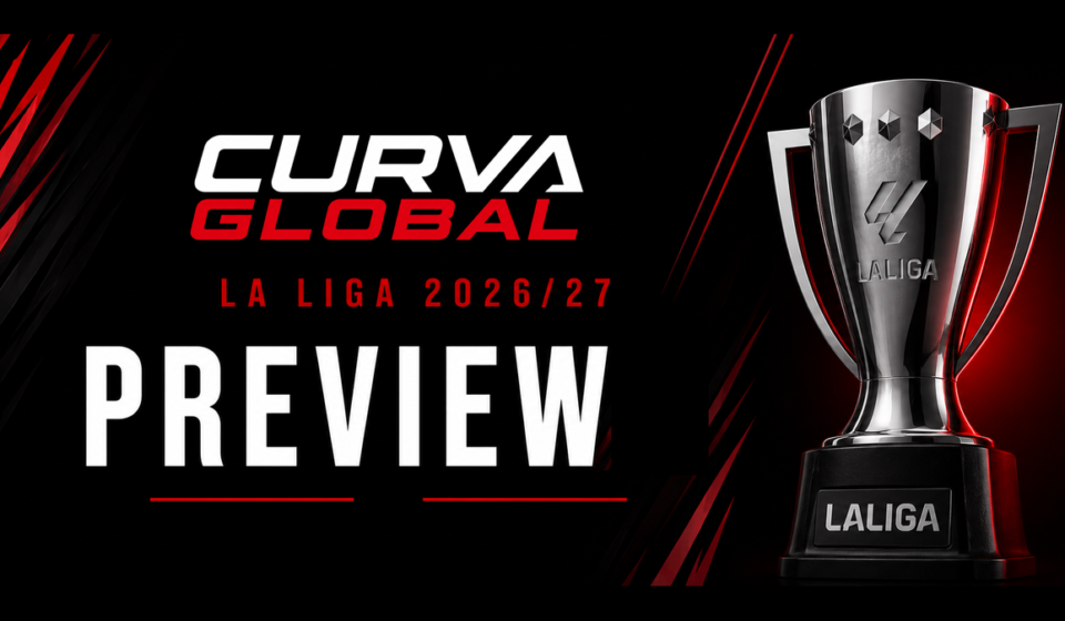 La Liga 2026/27 season preview graphic with trophy - 5 storylines to watch this season on CurvaGlobal