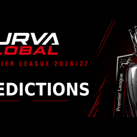 Premier League 2026/27 predictions graphic with trophy - Arsenal favourites for the title as Chelsea look to revive under Xabi Alonso on CurvaGlobal