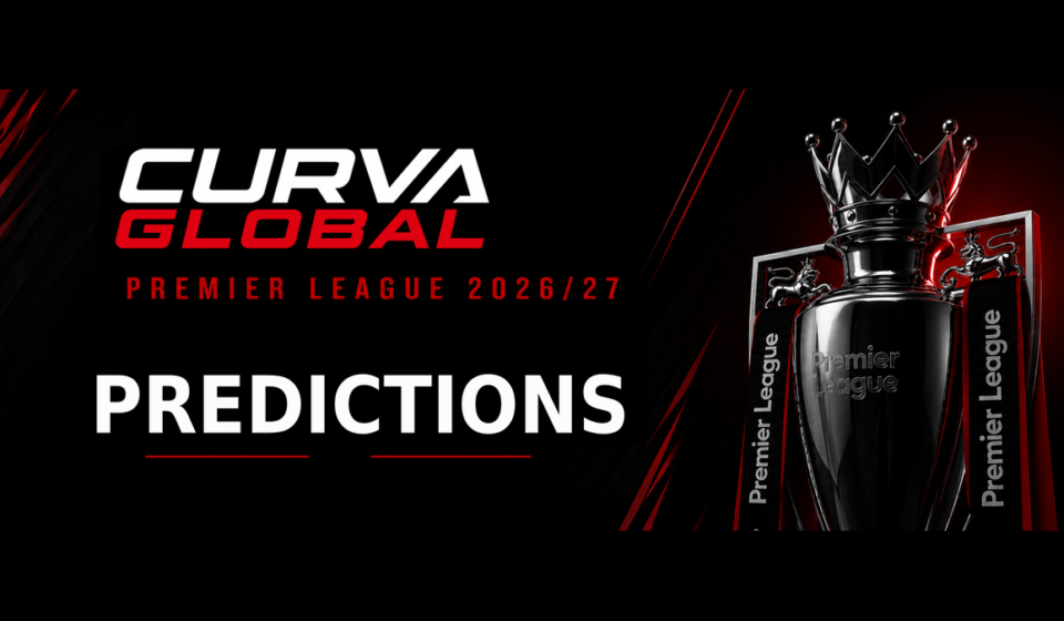 Premier League 2026/27 predictions graphic with trophy - Arsenal favourites for the title as Chelsea look to revive under Xabi Alonso on CurvaGlobal