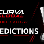 Serie A 2026/27 Predictions graphic featuring the Serie A trophy - Inter Milan, Juventus