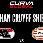 AZ Alkmaar vs PSV Eindhoven Johan Cruyff Shield matchup graphic with club badges